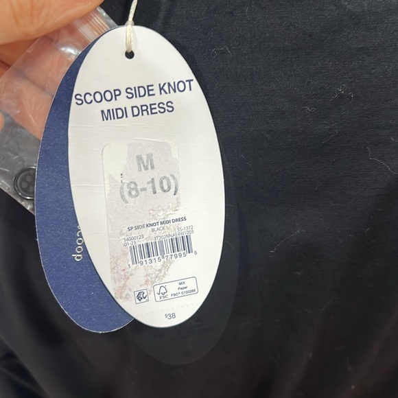 NWT🌸scoop side knot midi dress - Picture 11 of 17